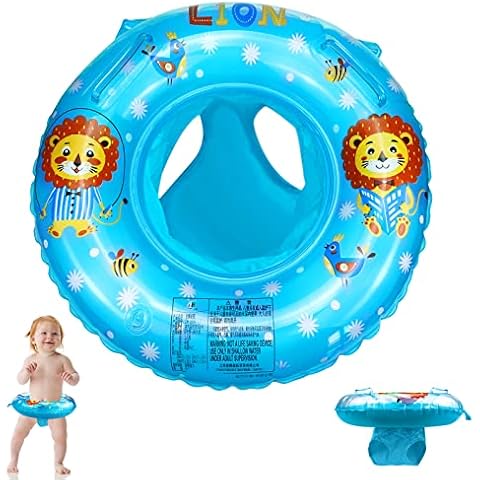 Lunriwis Baby Swimming Ring Inflatable Baby Swimming Ring Float Seat Boat with Seat for Kids Infant Baby 6-36 Months Cover