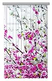 AG Design – Gardine – Vorhang – Fotogardine   Blumen   140 x 245 cm – 1 Teil   FCSL 7525