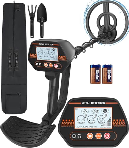 DetectTrek Metal Detector for Kids, Adjustable Lightweight Starter Kit with Fun LCD Display, All...