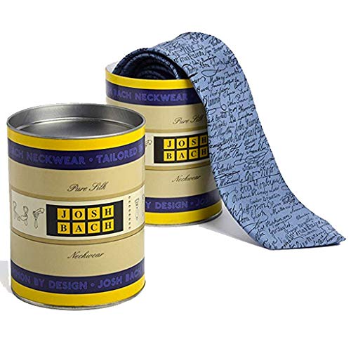 Josh Bach Men's Silk Necktie, Modern Art Splotches And Drips Tie, Made In Usa #TOP1