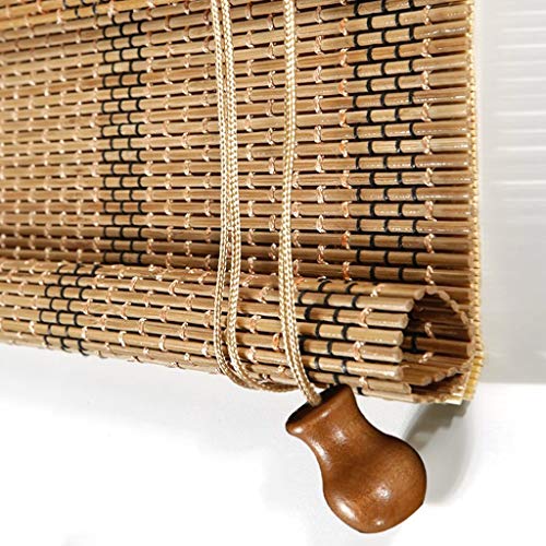 Rodillo for cortina de bambú - Cortina Cortina for sombrear en interiores Tirar de la mano Sombrilla Inicio Dormitorio Estudio Sala de estar Partición Partición Cortina de bambú Marrón claro (varios t