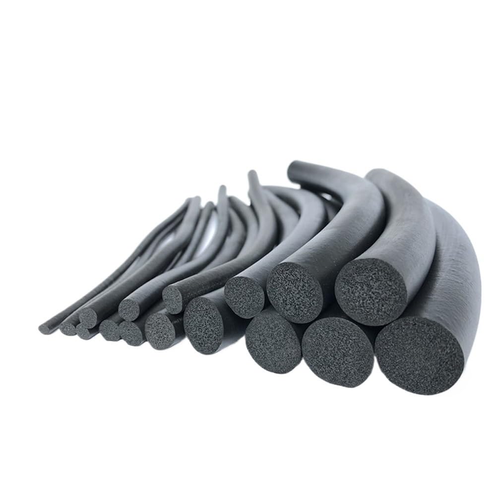 Burletes, cinta de espuma, espuma de alta densidad Cinta excluyente de tiro, sello de ajuste de junta de goma EPDM de 10M, diámetro de 5-20 mm, cordón de esponja redondo de espuma negra, burlete de go