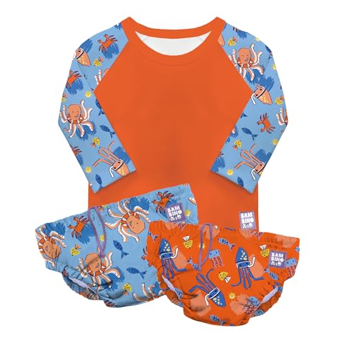 Maillot de bain Bambino Mio Team Vagues 6-12 mois pour bébé mixte (Lot de 3)