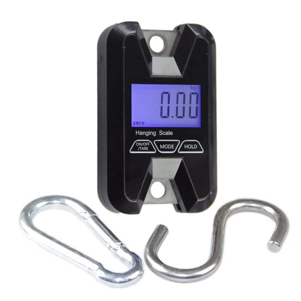 Hook Scale Digital Portable Pocket Heavy Duty Double Hanging Crane Smart Balance Electronic Weight Shipping Parcel Fishing Hunting Luggage Postal (Size : 100kg/0.05kg) (100kg/0.05kg)