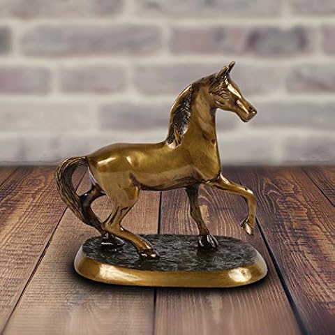 ARTVARKO Brass Horse Statue for Home Decor Cover