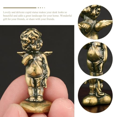 Figura de Cupido en Latón para Decoración Hogar miniatura 5