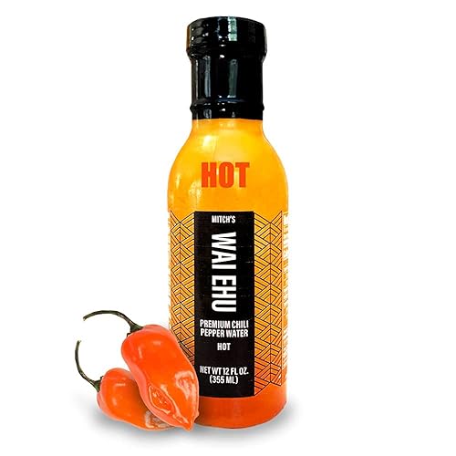 Mitch's Wai Ehu - Agua de chile prémium - Salsa picante hawaiana - CALIENTE (12 onzas)