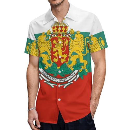 T-shirt homme drapeau bulgare anti transpirant col rond haut léger été