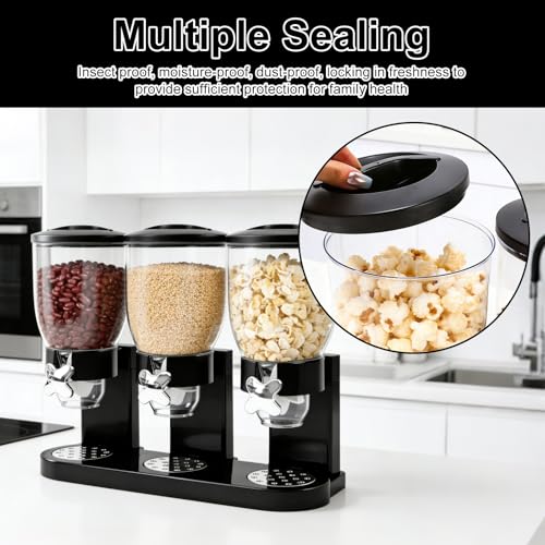 Distributeur de céréales plastique 2l boîte conservation bonbons - 3