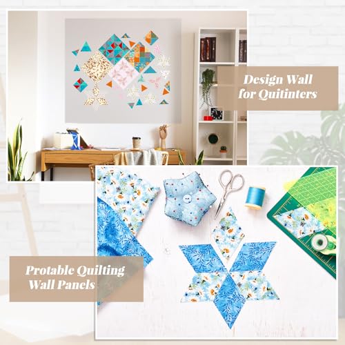 Image of Buryeah 1 Pcs Quilt Design Wall Fabrics 72 x 60 Inches, No Grid, Gray