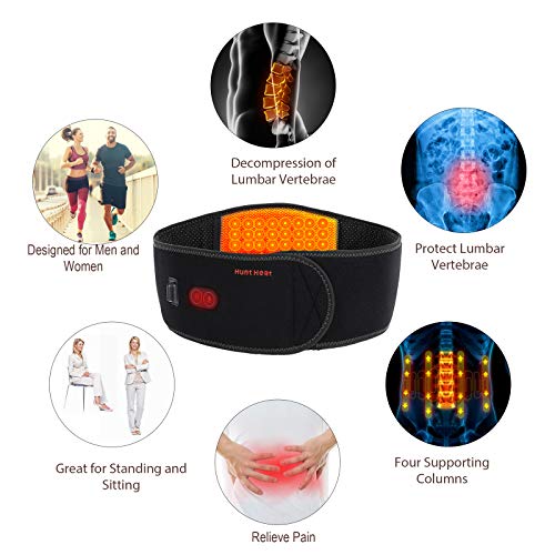 Cueheat Heating Pad - Brace With Heat And Massage,Heat Belt For Back Pain Relief Belly Lumbar Spine Stomach Arthritis(45Inches) #TOP6