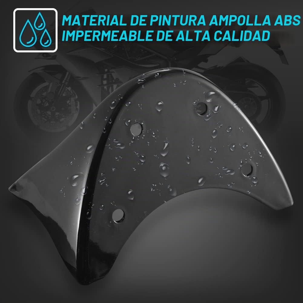 KATUR AleróN Delantero Inferior para Motocicleta, Color Negro Brillante, Compatible con Harley Davidson Sportster 2004-2014 Xl883 Xl1200 2004-2015(Negro Brillante)