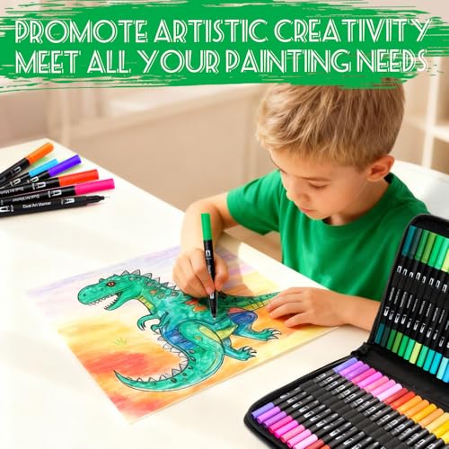 Dual Tip Markers 12 Colors - Use Code 27H66UGR for Savings - Image 2