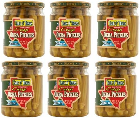 Talk O Texas Okra Pickled Mild (2 count) (Pack of 3)
