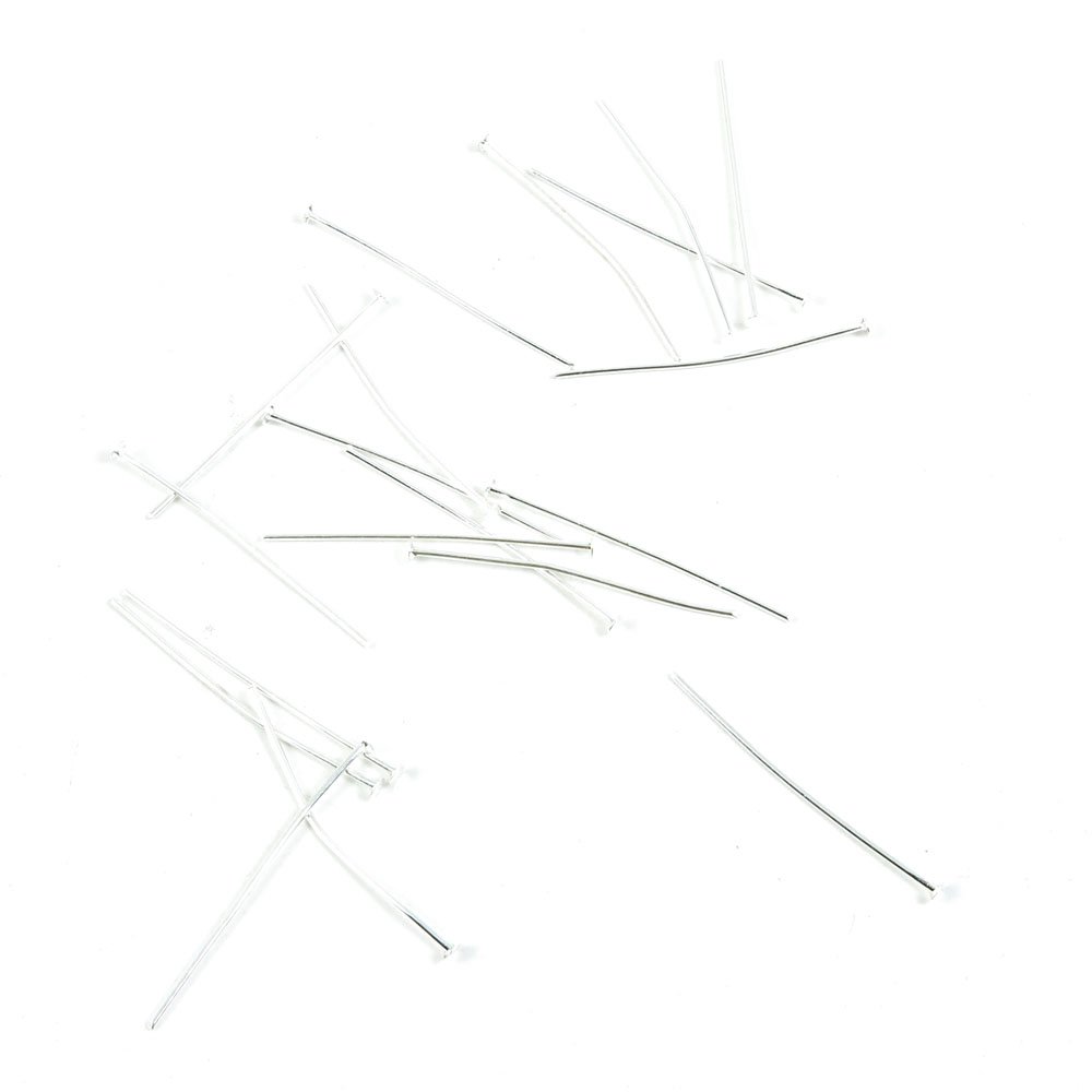 1400 Pieces Antique Silver Tone Jewelry Making Charms Pendant Findings Craft Supplies Bulk Lots Arts E3UF3 Head Pins 30mm