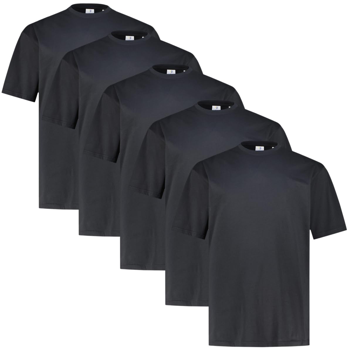 Pfundskerl 5-er Pack T-Shirt Herren | Rundhalsausschnitt | 3XL 4XL 5XL 6XL 7XL 8XL | Baumwolle | Große Größen