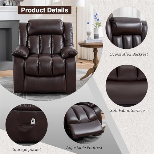 Sillón ergonómico reclinable con puerto USB miniatura 6
