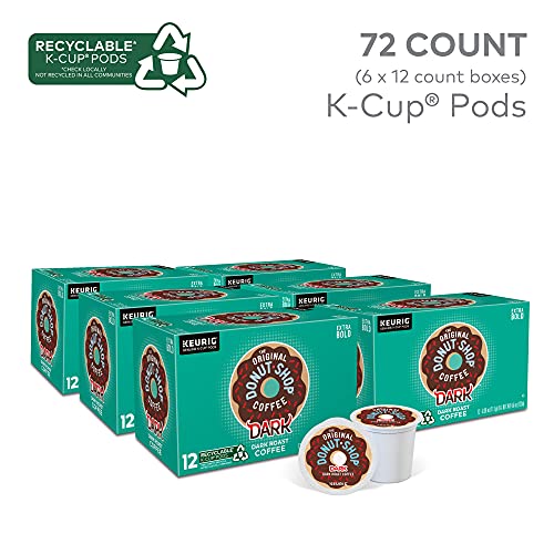 Image of The Original Donut Shop Dark, Single-Serve Keurig K-Cup Pods, Dark Roast Coffee Pods, 72 Count