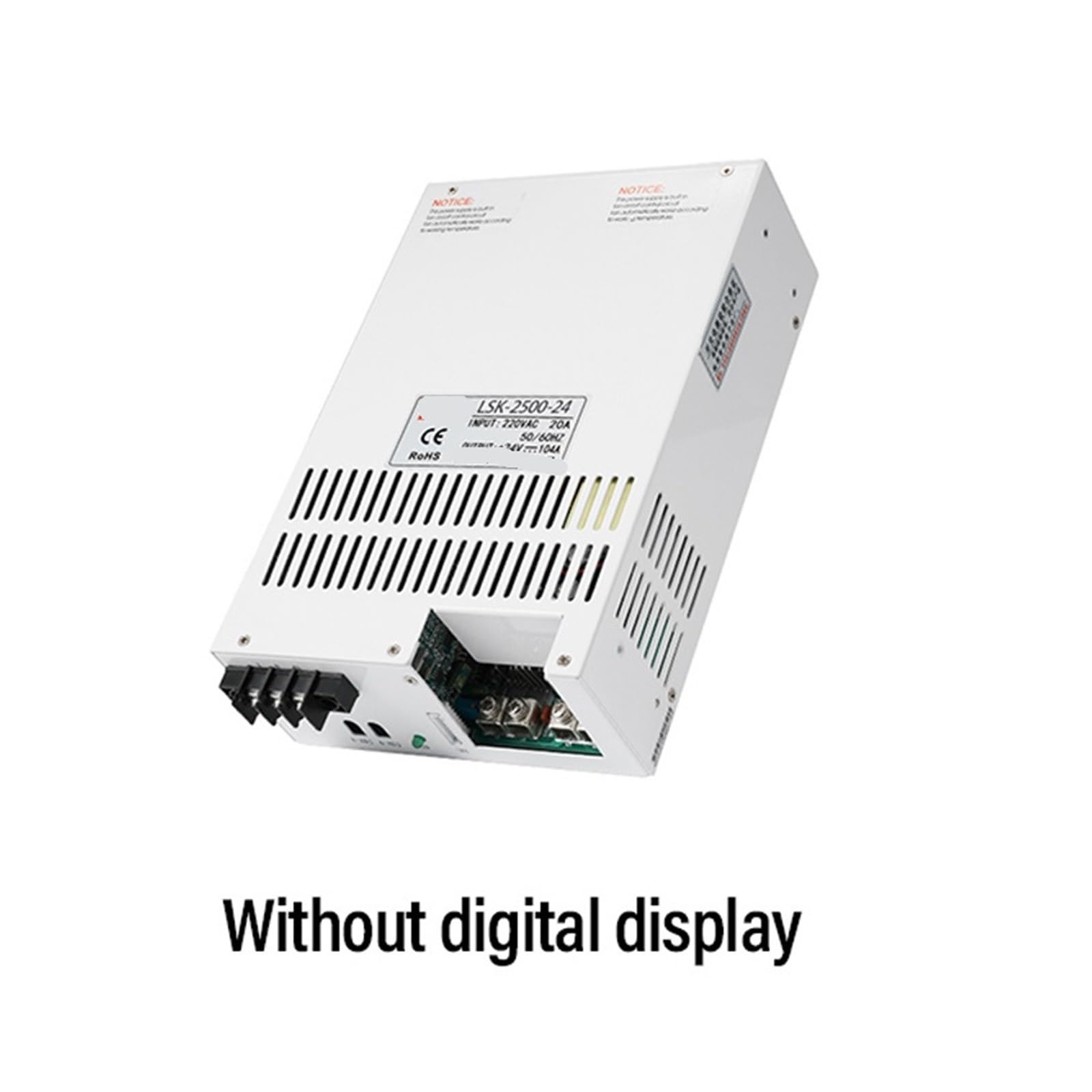 Fuente de alimentación conmutada con Pantalla Digital de 2500 W CA/CC CC/CV 0-12 V, 24 V, 36 V, 48 V, 60 V, 72 V, 80 V, 110 V y 220 V(180-264V_0-72V 0-34.7A)