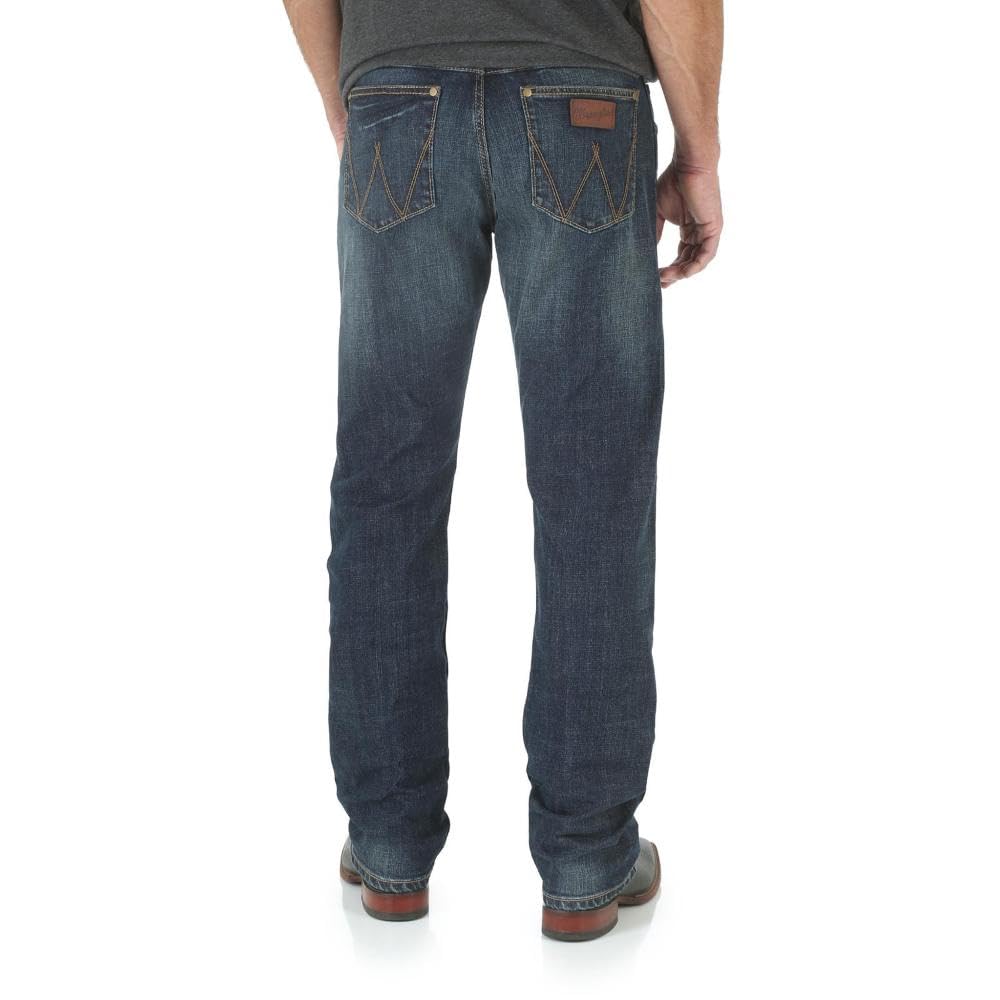 Wrangler Men's Bozeman Retro Slim Straight Leg Jean, 35W X 36L