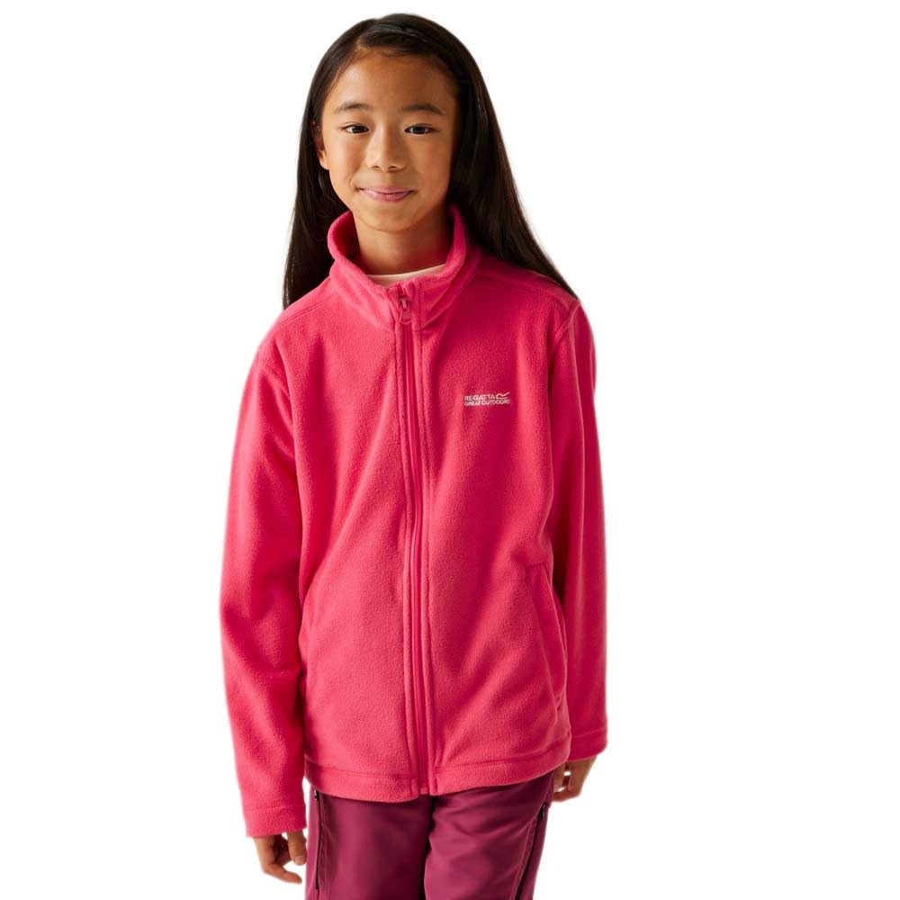 Regatta King Kids Full Zip Fleece Lightweight Jacket with 2 Pockets & Anti-Pill - Perfect for Walking, Hiking & Outdoors
