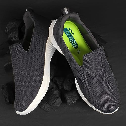 Image of ATHCO Mens Austin Memory Foam Comfort Shoes|Running|Walking|Training|Gym|Jogging|Sneaker|Athletic|Slipon|Flexible|Lightweight|Dailyuse|Sports|Casual|ExtraSoft|Fitness