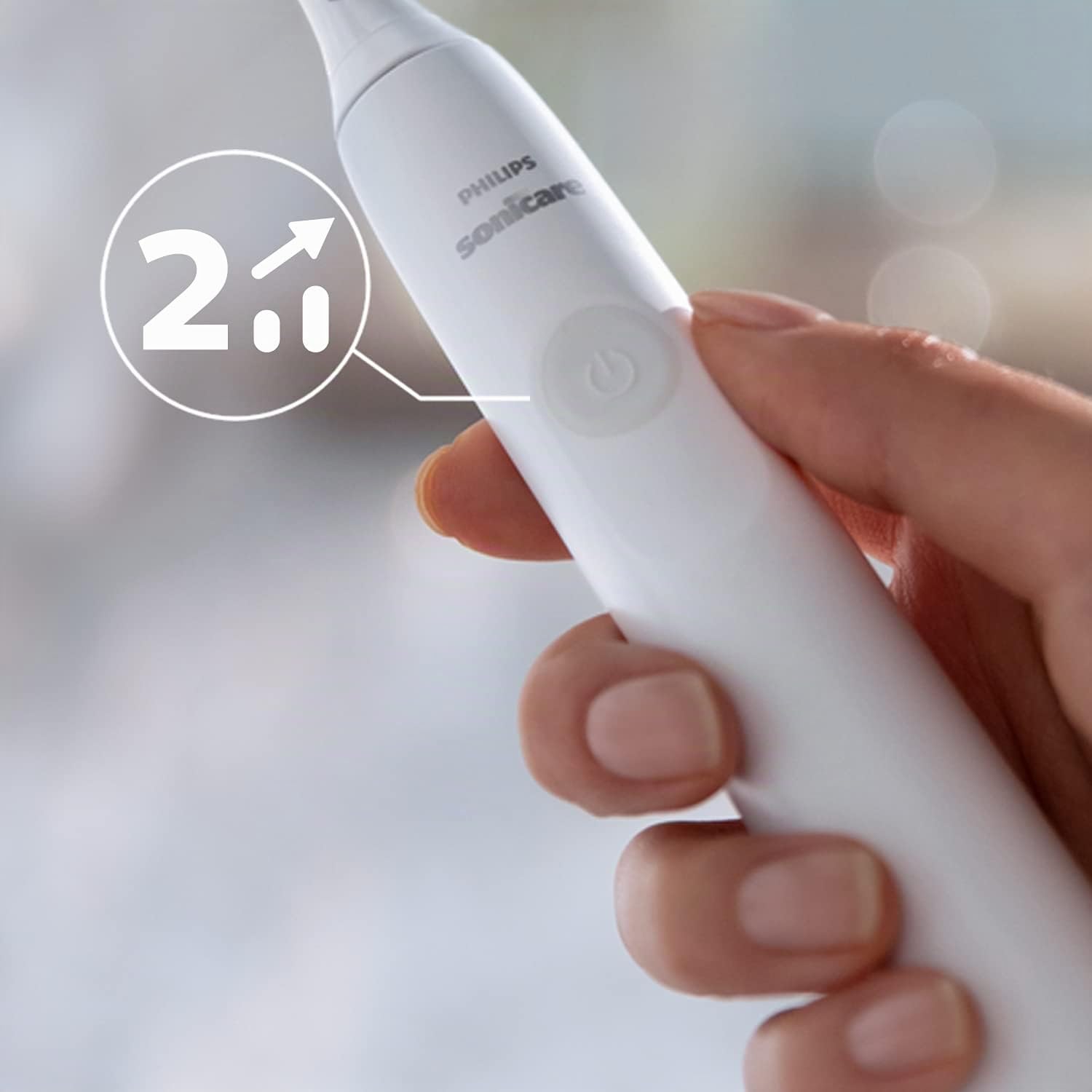 Brosse à dents électrique Philips Sonicare 2100 Series HX3651/13 Blanc