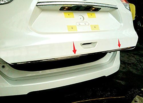 Miniatura 3 de Accesorios exteriores de acero inoxidable trasero trasero trasero puerta decoración cubierta 1 unids para Nissan Rogue X-Trail 2014-2018