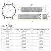 sourcing map 316L Stainless Steel Mesh Watch Band 10mm Quick Release Adjustable Metal Watch Strap for Men Women, Silver Tone #1