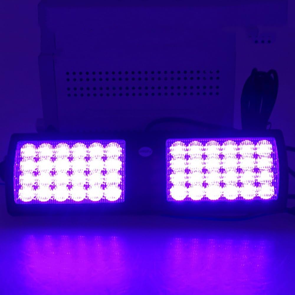 Amazon.co.jp: 18モード超薄型車白色LEDフロントガラス緊急危険