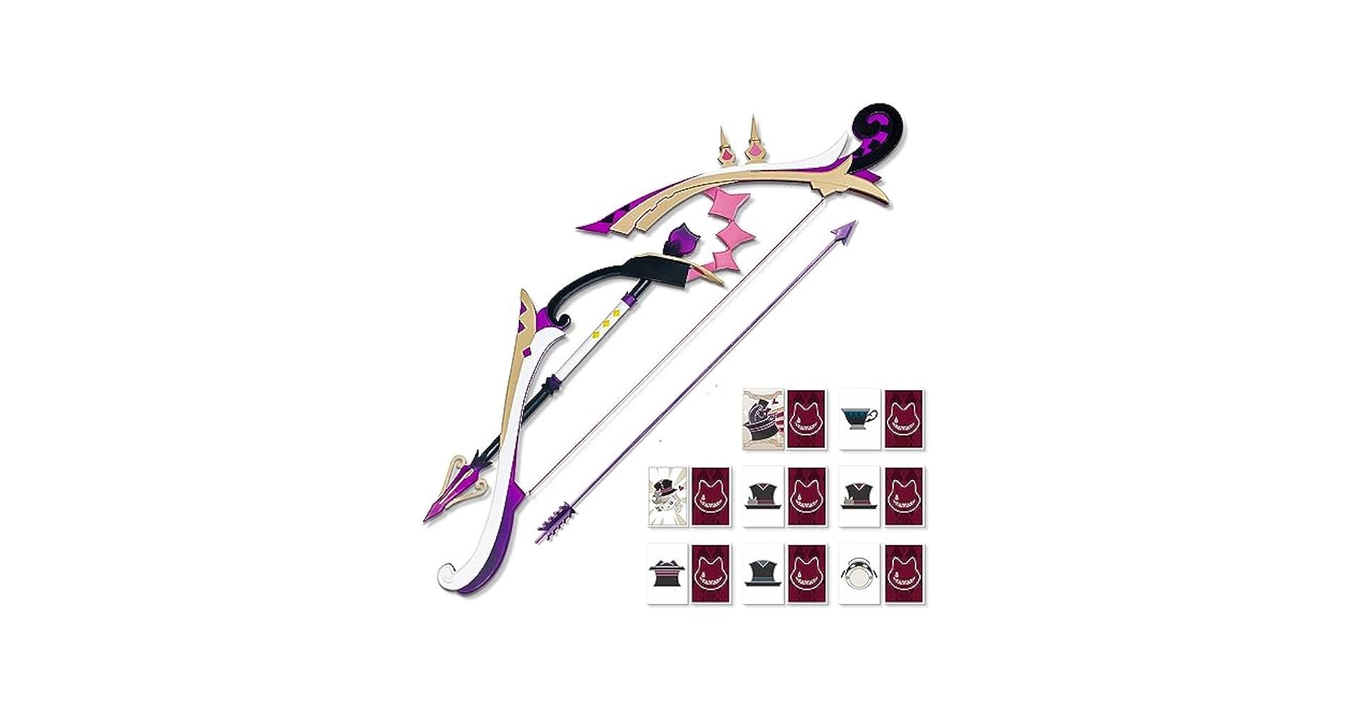 原神 リネ 武器 始まりの大魔術 弓 コスプレ Amazon.co.jp: 原神 リネ 始まりの大魔術 弓矢 トランプ 大魔術