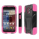 Empire MPERO IMPACT X Series Kickstand Case for Motorola Moto X - Retail Packaging - Black/Hot Pink