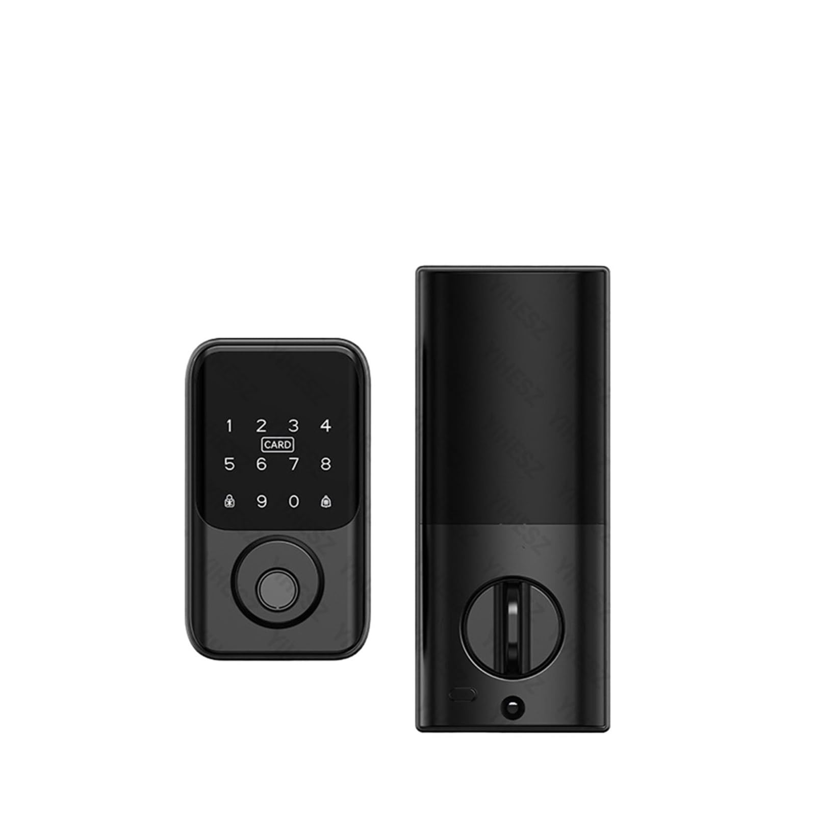 Oshpmbdlyfj Password Tuya Ble Digital Electronic Smart Deadbolt Fingerprint Door Lock Card Key Unlock Keyless Entry For Smart Home(Password)