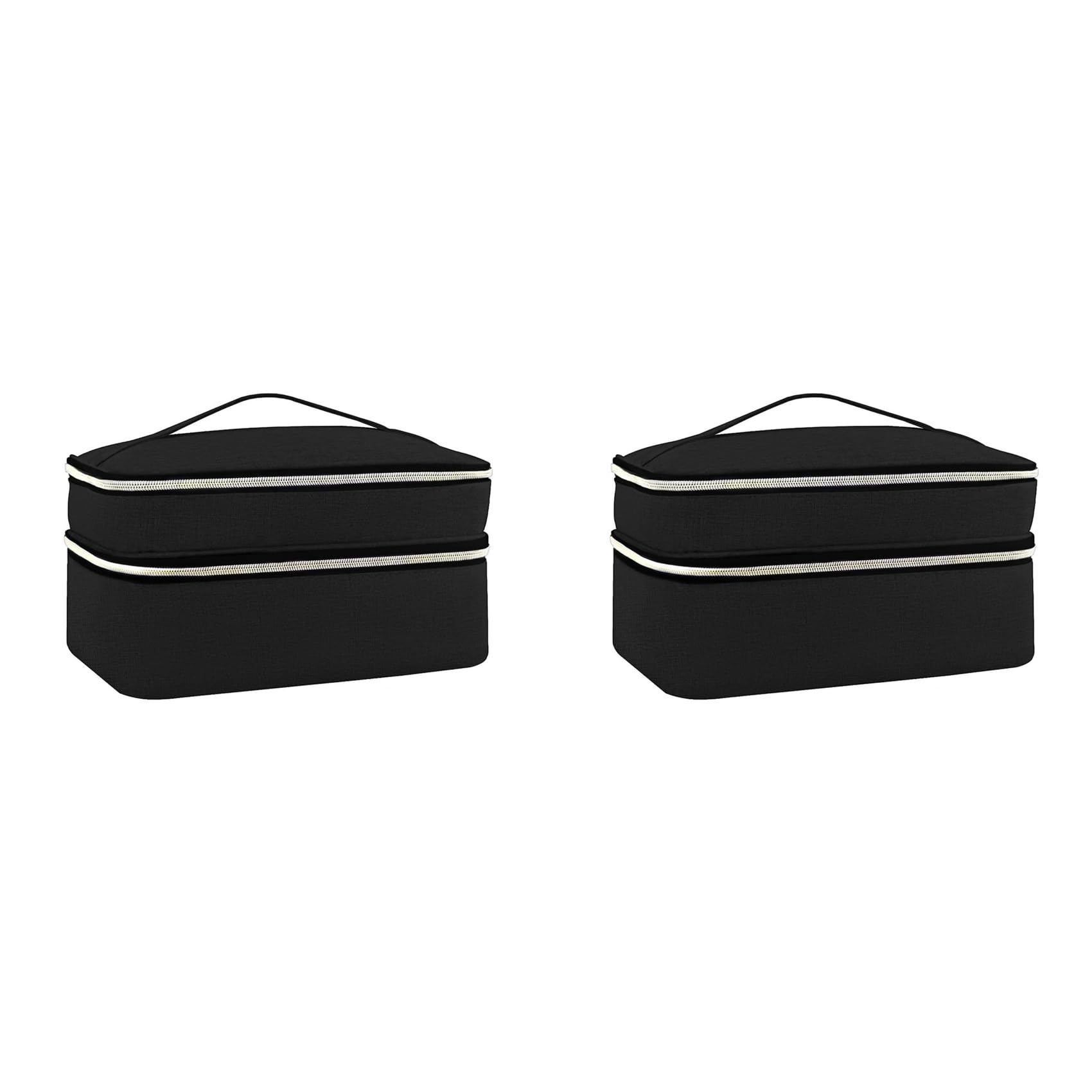 Hndhbfgrt 2X Sewing Supplies Organizer Bag, Double-Layer Sewing Box Organizer Accessories Storage Bag,A