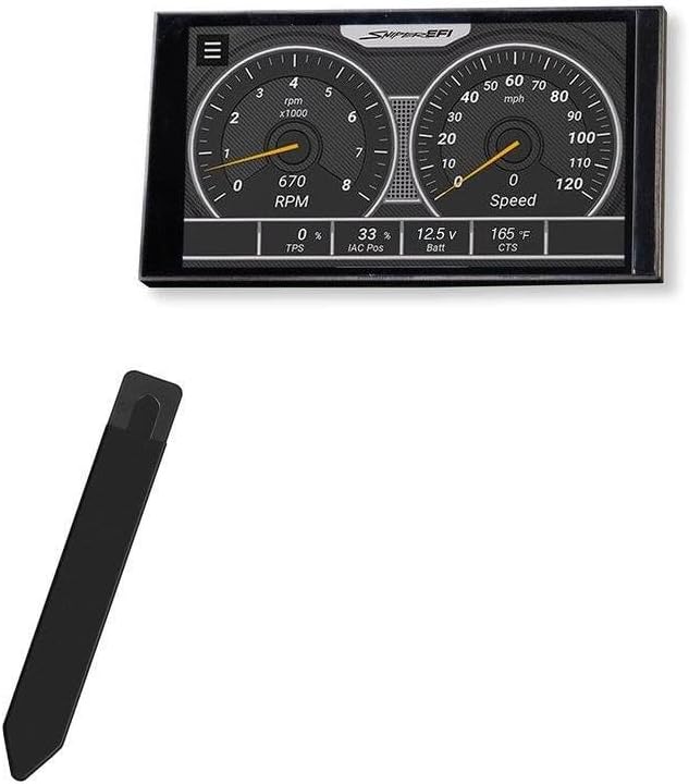 BoxWave Holley Sniper EFI Digital Dash (5 pulgadas) - Stylus PortaPouch, PortaPouch, PortaPen Stylii PortaPouch, Portador portátil autoadhesivo -