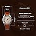Baltany S4015 1926s Automatic Watch, Homage Dress Watch for Men with Leather Strap (Cream Gray)