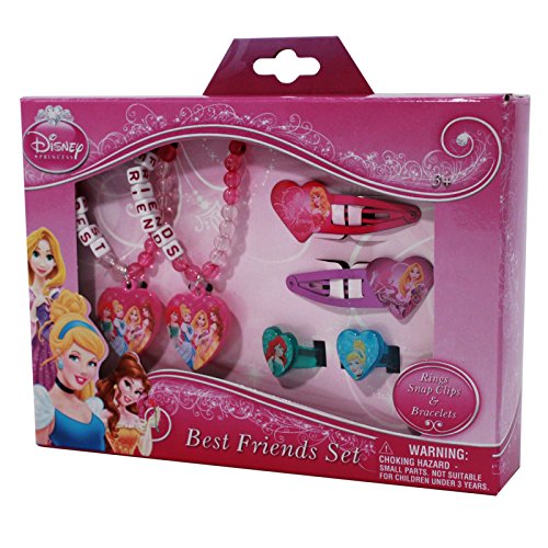 Bracelet Disney Princess et bagues pour s'amuser entre amies lors des fêtes d'enfants