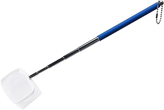 Fish Shrimp Skimming Net Fine Mesh Extendable Stainless Steel Handle Fishing Net for Aquarium Fish Tank Pond Creek