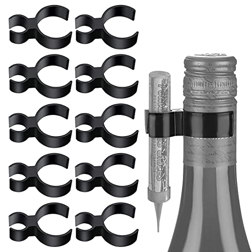 Clip de Champagne Attache Bouteille - Support De Bouteille pour Cierges, 10 PCS pour Mariage et...