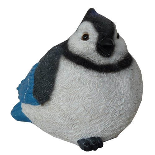 Fat Blue Jay By Michael Carr Designs - Outdoor Bird Figurine For Gardens, Patios And Lawns (80068) #TOP1