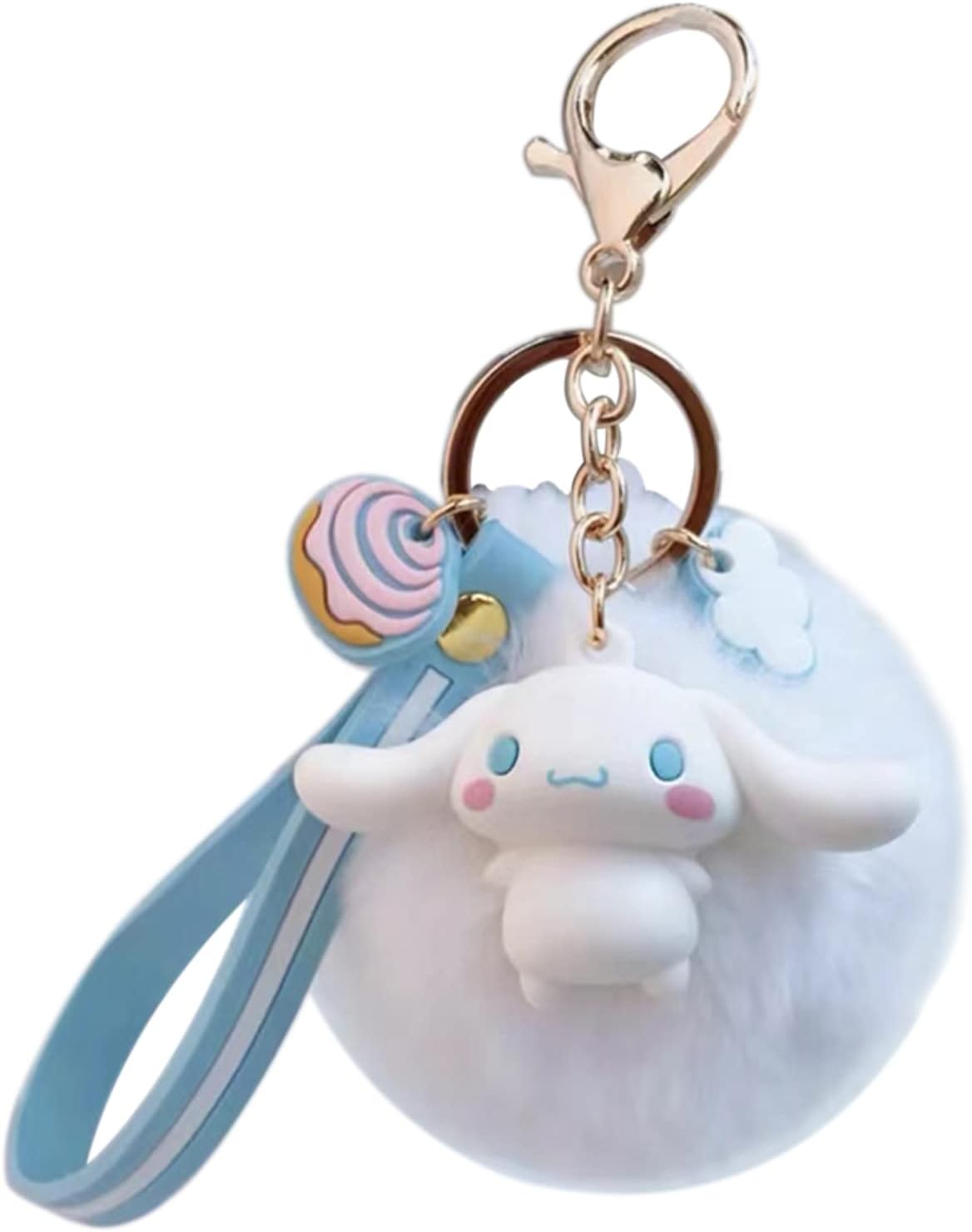Cute Pom Pom Keychain Kawaii Key chain for Backpack Decoration Keychains for Women