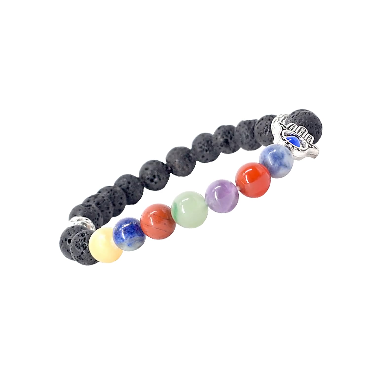 Seetara 7 Chakra & Lava Stone Crystal Bracelet, 8-MM, Women & Men, Reiki Healing Hand Beaded Stone Girls & Boys,Helps in Balancing Chakra (B0BN5FKJM4) Amazon Price History, Amazon Price Tracker