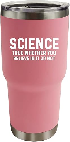 Miniatura 1 de SCIENCE TRUES WHETHER YOU BELIEVE IN IT OR NOT. Vaso deportivo con tapa y pajilla, regalos para estudiantes, vaso de vino aislado para la escuela