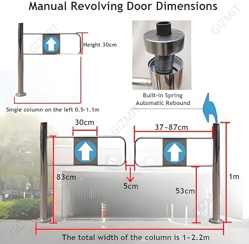 Automatic One-Way Push-in Exit Door for Warehouse Security | Durable, Easy Install, Commercial Use | Ideal for Market & Industrial Facilities