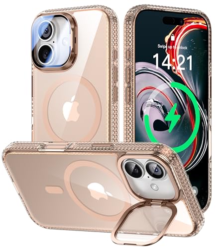 Coque pour iPhone 17 avec support d'appareil photo compatible MagSafe antichoc