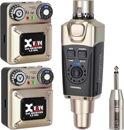 Xvive U45R2 Wireless in Ear Monitor System 5.8ghz...