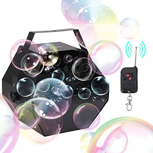 VIRFUN Bubble Machine, Professional Metal Bubble Machine with Wireless Remote Control for Birthday...