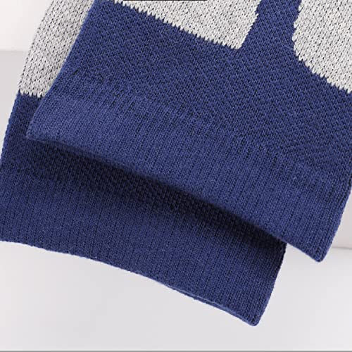 1 par de meias de esqui térmicas respiráveis de algodão – meias elásticas para caminhadas para o inv