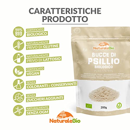 NaturaleBio Bucce di psillio biologico