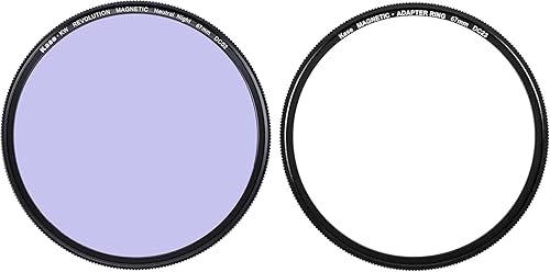 Miniatura 9 de Kase Wolverine Revolution - Filtro magnético neutro de luz de didimio de 2.638 in, filtro de vidrio óptico templado a prueba de golpes, con anillo